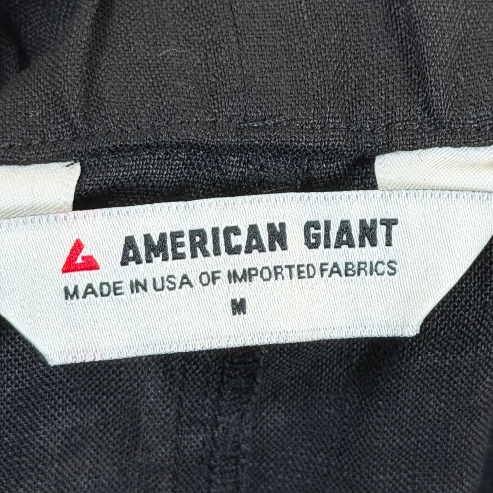 American Giant Women's Easy Linen Pant Size Medium Meteorite Cropped Minimalist - Picture 4 of 9